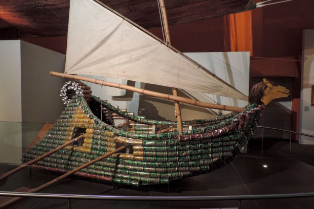 Nothing says Australia more than a sailing boat made out of beer cans.