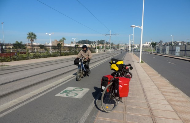 What???? a bike lane in Morocco?