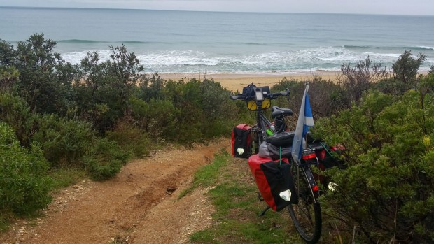 As far as the bike can get towards 90 miles beach.